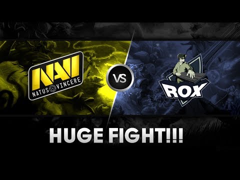 Huge fight by Na`Vi vs RoX.KIS @ D2L WC