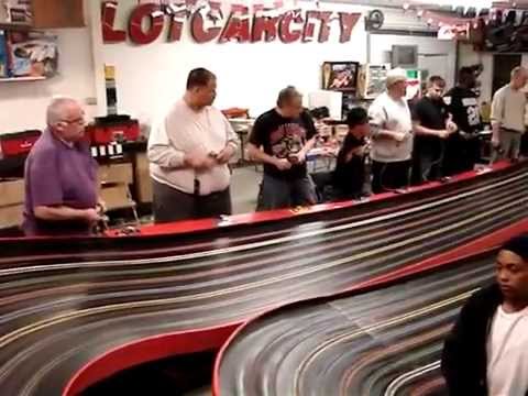 Formula  Austin on Huge Slot Car Racing Set With Tyco 440 X2 Indy Car  5   Youtube