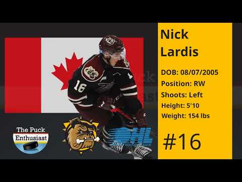 #16 Nick Lardis (DY) Shift-by-Shift 09.12.22 OHL - Hamilton Bulldogs