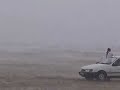 Glider landing at Ontur, in a Thunderstorm