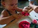 Lucy & her play dough