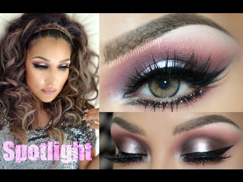 @auroramakeup -Rosa Y Gris GLAM (SPOTLIGHT In PINK & GRAY Makeup)