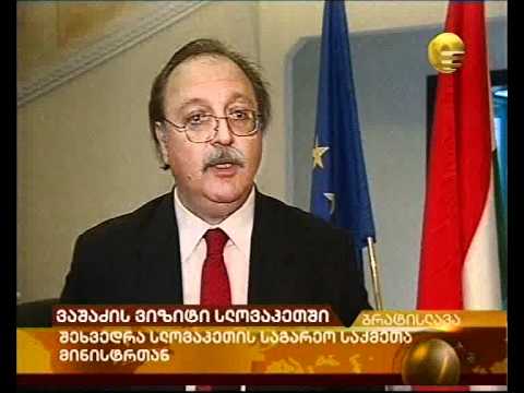 ვაშაძის ვიზიტი სლოვაკეთში