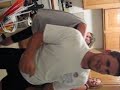 Gavin and Caleb dancing in their underpants