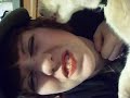 Cat licks face