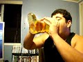 fast chug from the beerfest boot 36oz of ice cold beer at 7seven seconds (das boot)