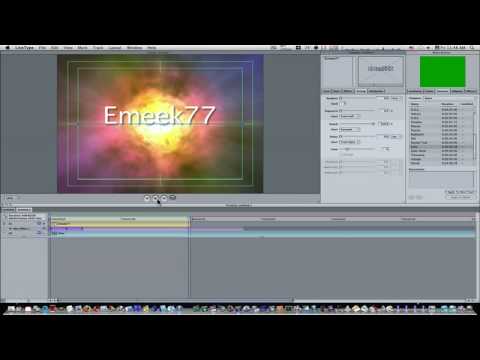 livetype - How to make and save custom effects in LiveType.