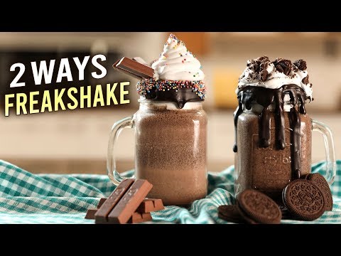 2 BEST FREAKSHAKE RECIPES | Kitkat Freakshake | Oreo Freakshake | Summer Desserts | Varun