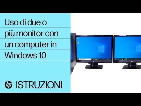 PC HP - Utilizzo di due o più monitor con un computer (Windows 11, 10)