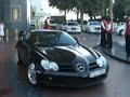 Mercedes SLR departing from the Burj al Arab Hotel