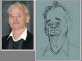 3/6- JoeBluhm paints a Bill Murray cartoon