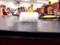 1Vibrating Block of Dry Ice