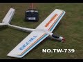 TW-739 3 CH V-Tail Glider Flying TW-739 3 CH V-Tail Glider Flying