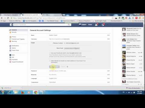 how to change your primary email on facebook