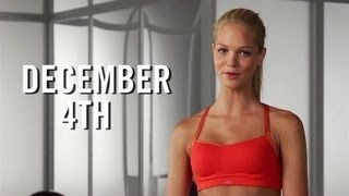 Victoria's Secret Workout, Core Exercises. Erin Heatherton and the Angel's trainer, Justin Gelband.