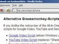 Sevenload Greasemonkey Script