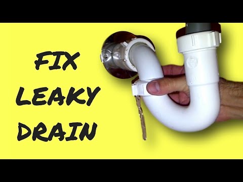 how to fix leak under sink