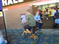 Wheelies on a Downtube Mini