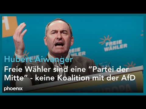 Freie Whler Parteichef Hubert Aiwanger auf dem Bundesp ...