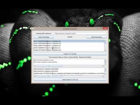 how to harvest email addresses from websites