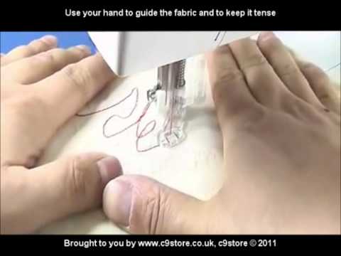 how to fit embroidery foot