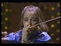 miss josefowicz, age 13, plays 'praeludium & allegro' by the violinist/composer friedrich maximilian kreisler, 1875-1962