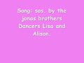 s.o.s jonas brothers