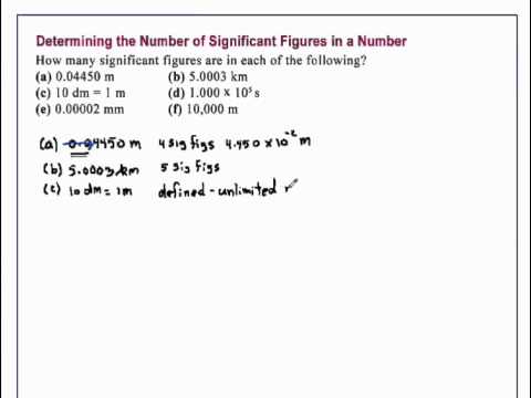 how to determine significant figures