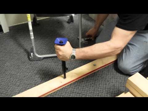 how to drive a nail into concrete