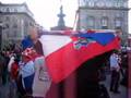 Hrvatski navijaci u Londonu na Piccadilly Circus