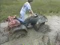Grizz and Rancher riding in hole