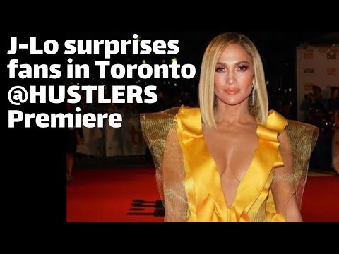 Jennifer Lopez Surprises fans in Toronto for HUSTLERS Premiere! TIFF 2019