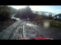 On board with Dani Sordo as the MINI WRC Team tests at Walters Arena in Wales in preparation for Rally GB 2011