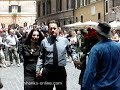Tom Hanks on the set of