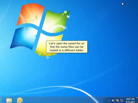 Save files list to a project in Copywhiz for Windows