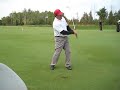 Tim-Bob swinging the club at Georgian Bay Club. The shot actually turned out very well!