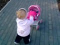 Leonie Mit Ihrem Puppenwagen