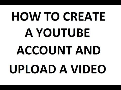 how to create youtube account