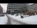 Willy-Brandt-Platz in Nürnberg im Schnee Winter 2010