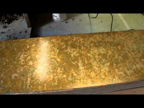 how to age a copper sink