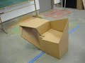 RISD Cardboard Chair and Desk - Folding cardboard chair