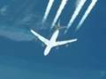 Video of Contrails of the Airbus A340