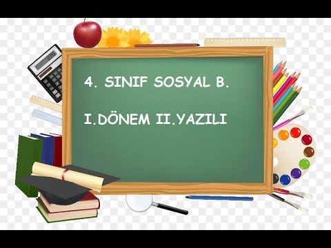 4 Sınıf Sosyal Bilgiler 1 Dönem 2 Yazılı