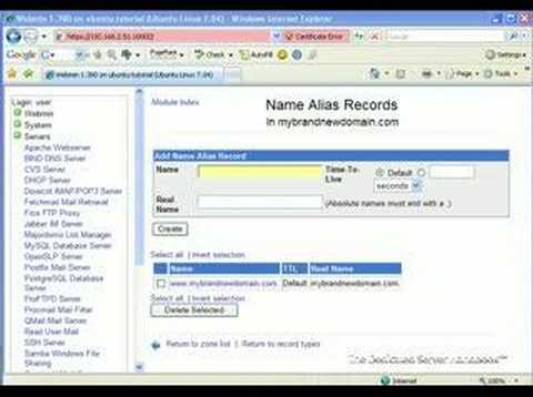 Impostare le specifiche di un server DNS Impostare le specifiche di un server DNS