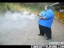 A Fat man and his SMG