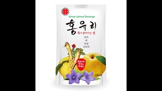 video thumbnail HONG YOULI Korean Traditional Natural Beverage Citron Juice Pear Juice Ginseng Juice Bellflower youtube