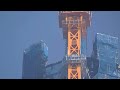 9/11支柱組上げ４６１ｍ、東京スカイツリー