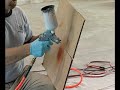 HVLP Cup Gun Staining Concrete Video?ConcreteNetwork.com