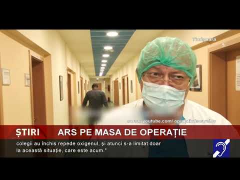 Pacient ars pe masa de operație