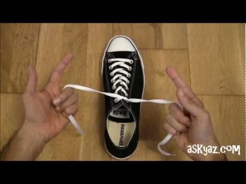 how to fasten shoelaces
